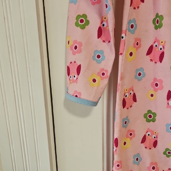 Gymboree Pink Owl and Flower Nightgown Girls 7/8 - Picture 6 of 7